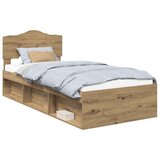  Okvir za krevet Umjetnička hrastovina 90 x 190 cm | shoptok.hr