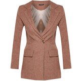 Trendyol Brown Premium Woven Blazer Jacket Cijene