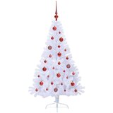  Umjetno božićno drvce s stalakom Bijelo 150 cm PVC i čelik | shoptok.hr