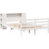  s regalom z knjige bez madraca bijeli 135x190cm borovina | shoptok.hr