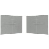  Zid šatora za zabavu 2 pcs Svjetlosiva 400 x 195 cm PE i čelik | shoptok.hr