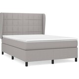  Krevet s oprugama i madracem svjetlosivi 140x190 cm od tkanine | shoptok.hr