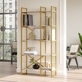 Hanah home Bel/zlat regal v marmornem dekorju 87,5x175 cm Monica – Cene