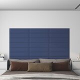 vidaXL Stenski paneli 12 kosov modri 60x15 cm blago 1,08 m² | Shoptok.si