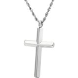 Ogrlica PU-38416 Cross - Srebrna KP38416 | shoptok.hr