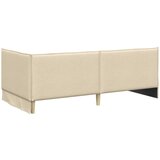  Kutni okvir kreveta s uzglavljem Krema 80 x 200 cm tkanina | shoptok.hr