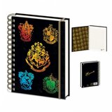 Pyramid International Harry Potter - Colorful Crest Dark A5 Wiro Notebook ( 064529 ) cene