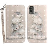 INORCO Za Nokia C32 Pattern Design Folio Cover PU usnjena torbica za telefon s stojalom in paščkom, (22033639) | Shoptok.si