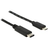 Delock USB kabel USB 2.0 USB-C® vtič\, USB-mikro-B vtič 1.00 m črna 83602, (20417030) | Shoptok.si