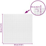  Mozaična ogledalo pločica 3 pcs Srebrno 30 x 30 cm Stakl | shoptok.hr