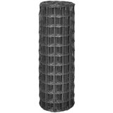 vidaXL Euro ograda 25 x 0,8 m čelična siva | shoptok.hr
