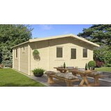 Male kuće Drvena vrtna kuća NAVIA 500 × 600 cm sa šindrom | shoptok.hr
