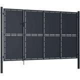  Vrtna vrata čelična 350 x 175 cm antracit | shoptok.hr