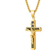 Ogrlica HC - 40189 - Zlatna / Crna KP40189 | shoptok.hr
