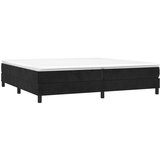  S oprugama i madracem crni 200x200 cm baršunasti | shoptok.hr