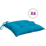  Jastuci za stolice 6 kom svjetloplavi 40x40x7 cm tkanina Oxford | shoptok.hr