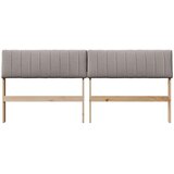  Tapecirani uzglavlje Sivo-smeđa 180 cm Čvrsto borovo drvo | shoptok.hr