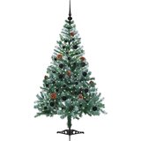 vidaXL Umestno božično drevo med 150 LED Zelena 150 cm PVC in Jeklo | Shoptok.si