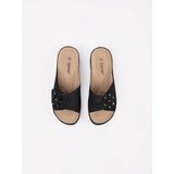 Shelvt Black women's flip-flops with a thick sole | shoptok.hr