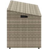  Vrtna kutija za pohranu svijetlosiva 110x50x58 cm od poliratana | shoptok.hr