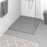 vidaXL Kada za tuš SMC siva 100 x 80 cm Cijene