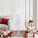  Umjetno božićno drvce s stalakom Bijelo 150 cm PVC i čelik | shoptok.hr