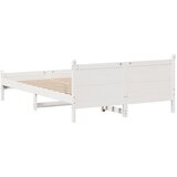  Okvir kreveta bez madraca bijeli 150x200 cm od masivne borovine | shoptok.hr