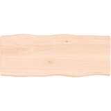 vidaXL Stolna ploča 100x40x6 cm netretirana hrastovina sa živim rubom | shoptok.hr