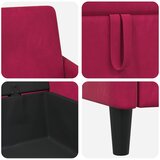  Set sofe s pohranom 2 kom. Vinska crvena Poliester | shoptok.hr