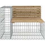  Vrtna klupa s gabionskim dizajnom 184 x 71 x 65,5 od borovine | Eponuda.com