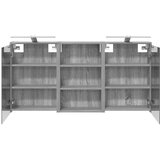  Komplet omaric za kopalnico s polico 3 pcs 126 x 16 x 62,5 cm, (5000245891) | Shoptok.si