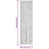 Zastor protiv muha sivi 56x185 cm od šenila | shoptok.hr