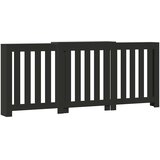  Pokrov za radijator crni 205x21,5x83,5 cm konstruirano drvo | shoptok.hr