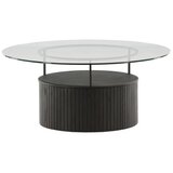 Furniture Fashion Bovall klub stolić ⌀90 cm, crni Slike