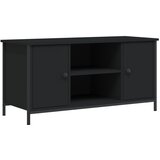 Maison Chic TV omarica - TV enota - Televizijska omarica črna 100x40x50 cm inženirski les, (21699655) Cene