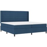  LED Box Spring Krevet s madracem Plava 200 x 200 cm tkanina | shoptok.hr
