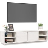 TV ormarić bijeli 156 x 40 x 40 cm od masivne borovine | shoptok.hr