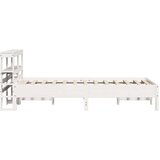 vidaXL Okvir kreveta bez madraca bijeli 120 x 200 cm masivna borovina | shoptok.hr