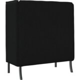 vidaXL kotna sedežna garnitura črna 109x56x121 cm tkanina | Shoptok.si