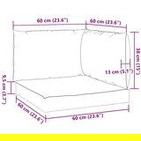  Jastuci za sofu od paleta 3 kom sivi od tkanine - Siva 1 kutna sofa | shoptok.hr