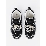 Shelvt Black sneakers with a white bow and beads | shoptok.hr