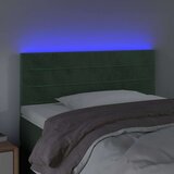  LED posteljno vzglavje temno zeleno 100x5x78/88 cm žamet, (20738322) | Shoptok.si