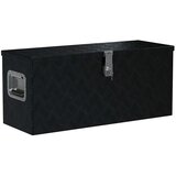 Aluminijska kutija 70 x 24 x 42 cm trapezoidna srebrna | shoptok.hr