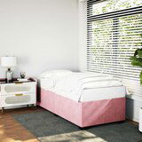 Maison Chic Posteljni okvir - Enojna postelja - Postelja za odrasle roza 100x200 cm žamet-J8925, (21769088) | Shoptok.si