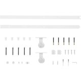  Drsna vrata s kompletom vodil 70x210 cm trdna borovina, (20999142) | Shoptok.si