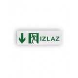 Bblink nalepnica za panik lampe izlaz dole 25X9CM | ePonuda.com
