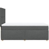  Okvir kreveta s oprugama i madrac tamnosivi 80x200cm od tkanine | shoptok.hr