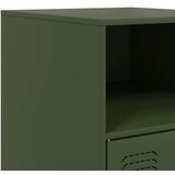 vidaXL Noćni ormarić maslinastozeleni 34 5 x 39 x 62 cm čelični | shoptok.hr