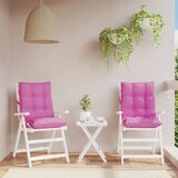  The Living Store Blazina za stol 2 kosa roza oxford tkanina - Blazina Za Stol Z Nizkim Naslonjalom, (21487498) | Shoptok.si