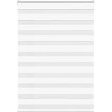vidaXL Zebra senčilo bela 115x100 cm tkanina širina 110,9cm poliester | Shoptok.si